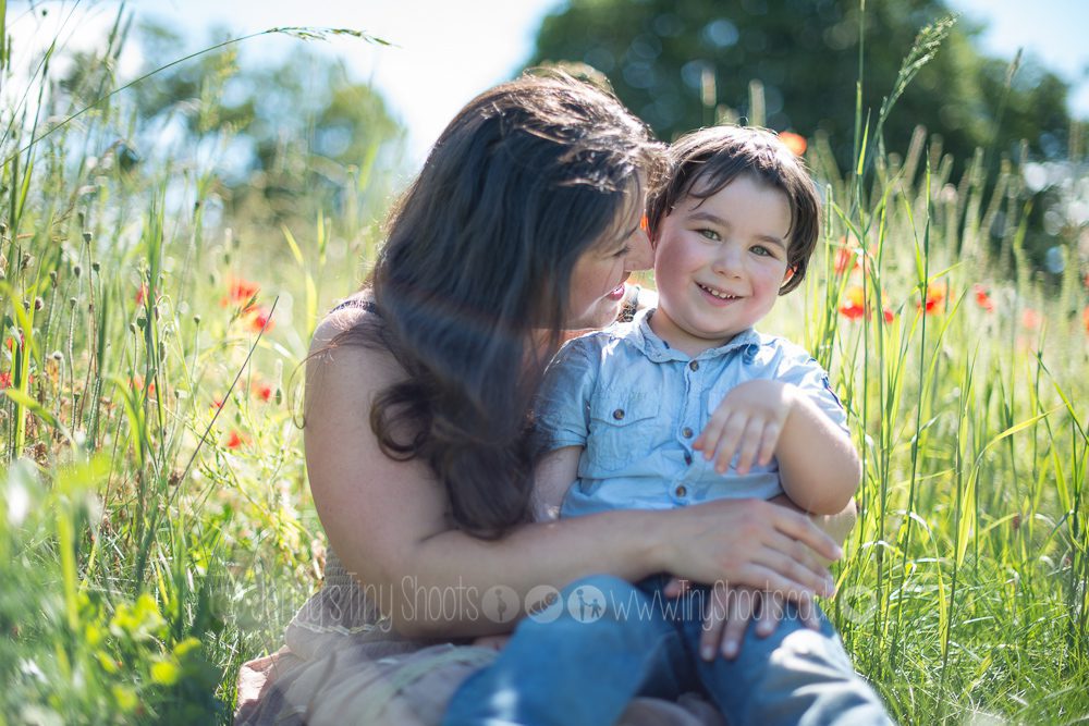 Mummy and Toddler in poppies